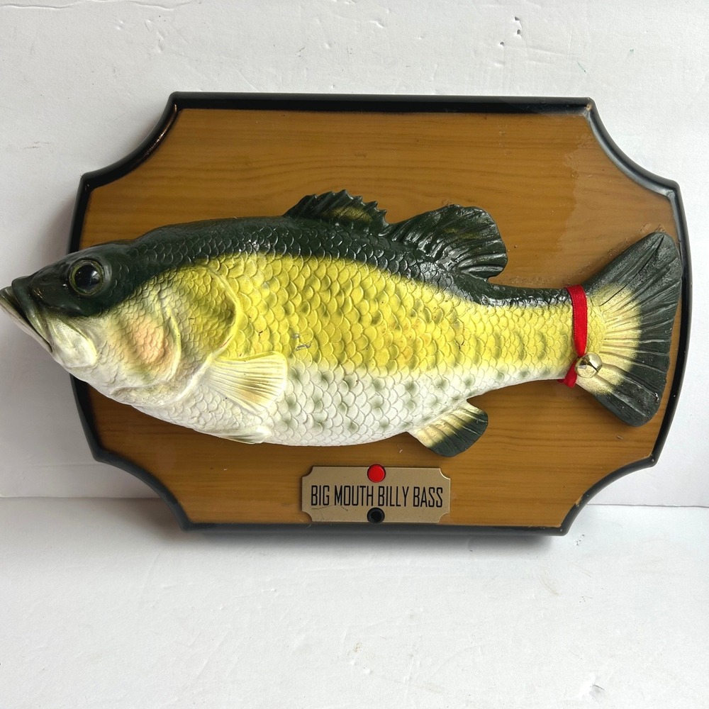 Big Mouth Billy Bass Gemmy VTG Night Before Christmas Singing Fish Holiday 1999